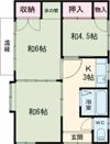 沖ノ内貸家33号の間取り画像