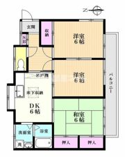 ハイツチェリーの間取り画像