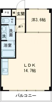 大成コート稲田A棟の間取り画像