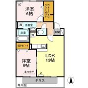 セジュール清少納言 B棟の間取り画像