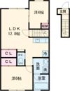KOKOROM NAKATSUKUDA A棟の間取り画像