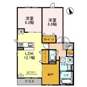 シンセリティ石津 B棟の間取り画像