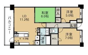 ロータリーパレス取手の間取り画像