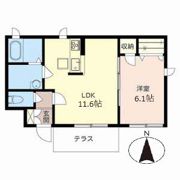 シャーメゾン東山七条の間取り画像