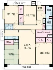 ビバシティパークサイド天満の間取り画像