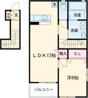 Le BlancⅡの間取り画像