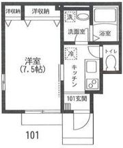 メゾンプリムールの間取り画像