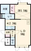 スカイハイツ南Aの間取り画像