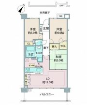 ラヴィドール鶴ヶ島の間取り画像
