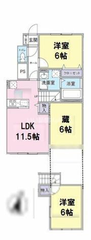 FRESCA弥生台A棟の間取り画像