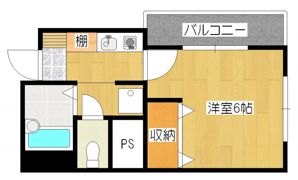 アクシス比治山の間取り画像