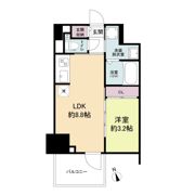LaSante舟入本町（旧：S-RESIDENCE舟入本町）の間取り画像