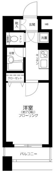 パレステュディオ池袋駅前の間取り画像