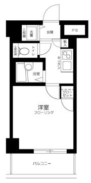 スカイコート代々木の間取り画像