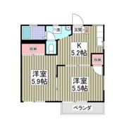 南赤塚中の内ハイツBの間取り画像