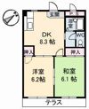 ドミール土井 B棟の間取り画像
