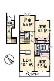 グランマスト春日野通りの間取り画像