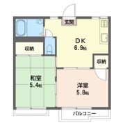フラットM Aの間取り画像
