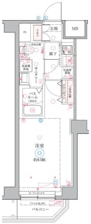 クレヴィスタ戸田の間取り画像