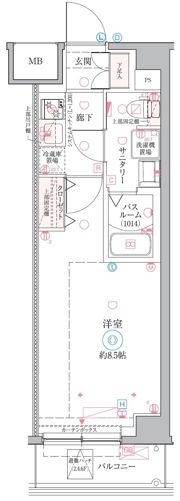 クレヴィスタ戸田の間取り画像