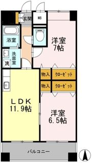 カスタリア志賀本通の間取り画像