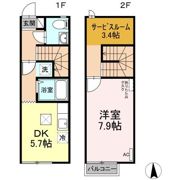 リースランド野高谷 Dの間取り画像