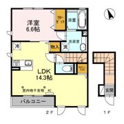 カーサ ボンジョルノの間取り画像