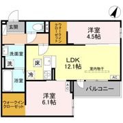 (仮称)D-ROOM大房PJ A棟の間取り画像