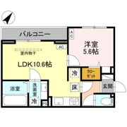 (仮称)D-ROOM大房PJ A棟の間取り画像