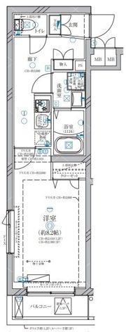 ディアレイシャス溝の口の間取り画像