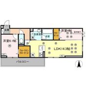 D-ROOM若園の間取り画像