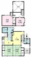 香寺町須加院戸建の間取り画像