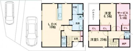 明石市魚住町西岡part5の間取り画像