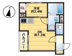 仮称）西区今宿東1丁目B棟新築APの間取り画像