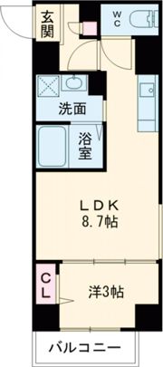 LUNA五橋駅前の間取り画像