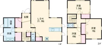 千里山東2丁目戸建ての間取り画像