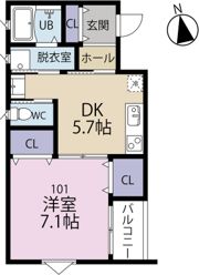 Seesaw小路町の間取り画像