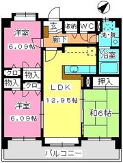 プロシード曰佐の間取り画像