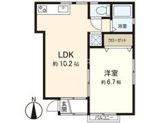 ベルメゾンの間取り画像