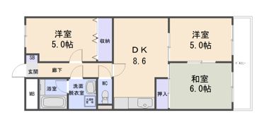 カーサフジキの間取り画像