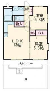 御所ノ瀬マンションの間取り画像