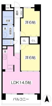 メゾンMB道後の間取り画像
