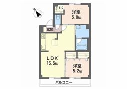 ドミール木綿台 Bの間取り画像