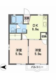 グリーンヒルズの間取り画像
