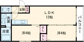 TIO四條畷の間取り画像