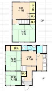 玉川2丁目貸家の間取り画像