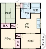 赤崎シーサイドマンションの間取り画像