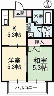 サニーズ福庭II A棟の間取り画像