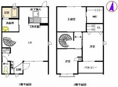 パルモ中間 C棟の間取り画像