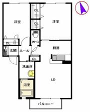 ソレイユ A棟の間取り画像
